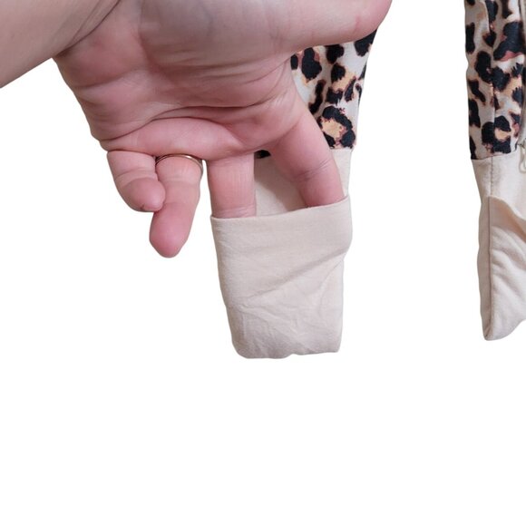Miozing Bamboo 0-3 Mo Baby Girl Leopard Zippy Pajamas Animal‎ Sleeper - Picture 4 of 13